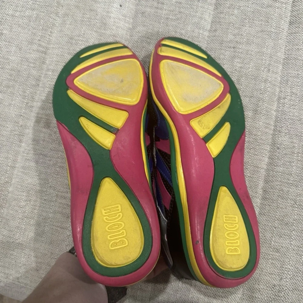 Bloch Zumba Dance Sneaker Womens Size 8.5 Colorful Bright
